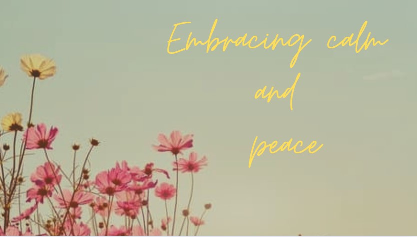 Embracing calm and peace