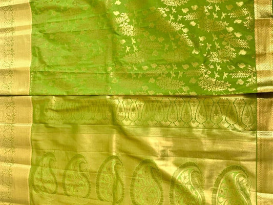 Light Green Kanjeevaram Silk Saree