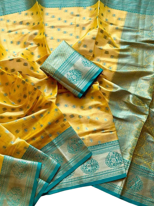 Yellow Tussar Silk