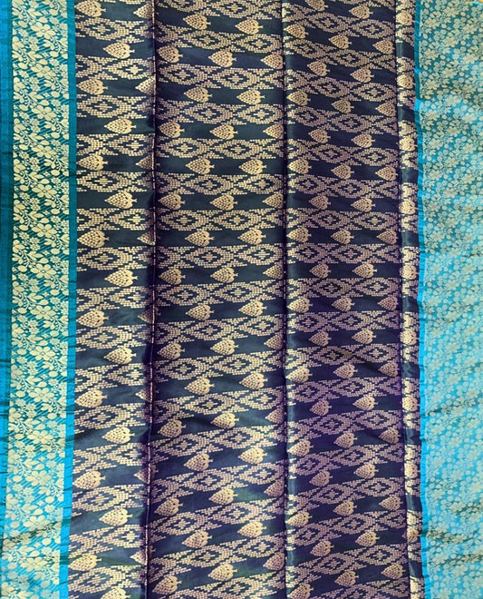 Blue Kanjeevaram Silk Saree