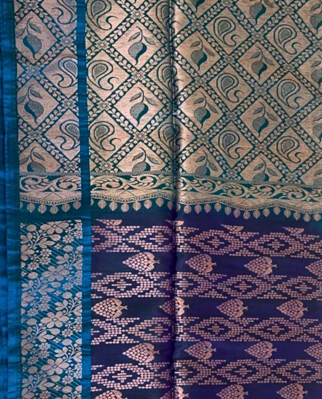 Blue Kanjeevaram Silk Saree