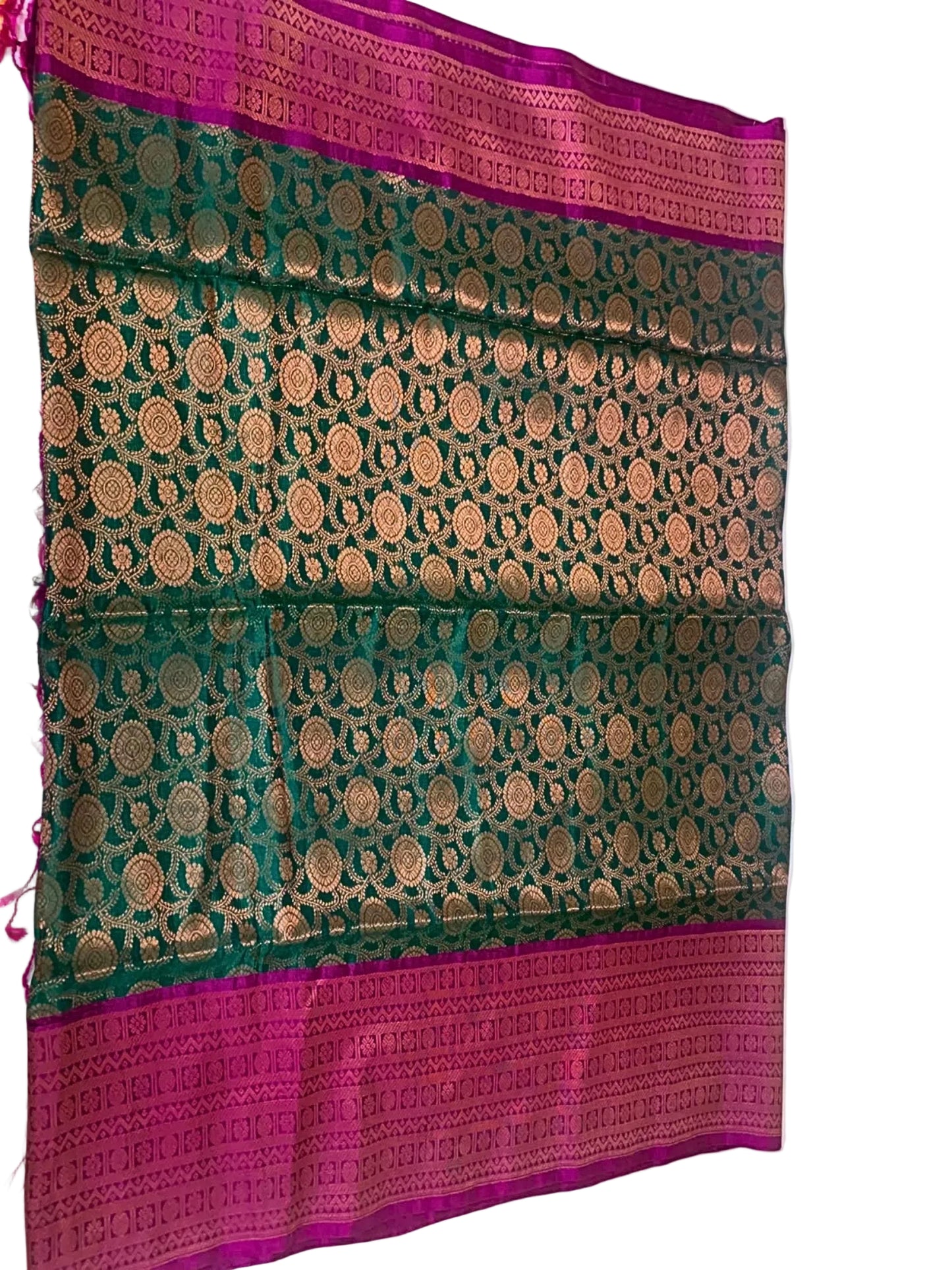 EMERALD GREEN KANJEEVARAM SILK SAREE