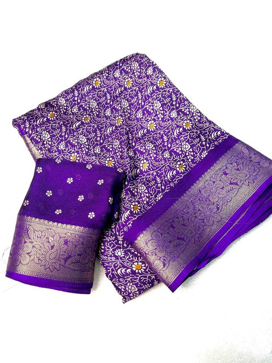 Elegant Georgette Saree with Jacquard Weaving