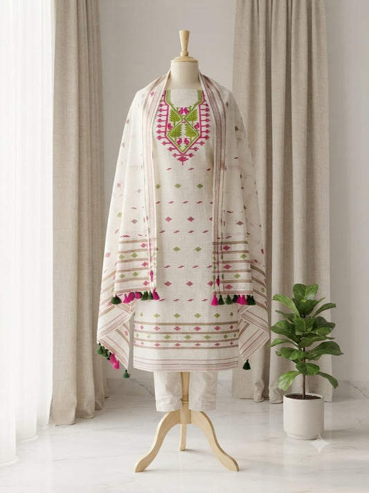 Jamdani Salwar Suit Piece - GET ESSENTIAL