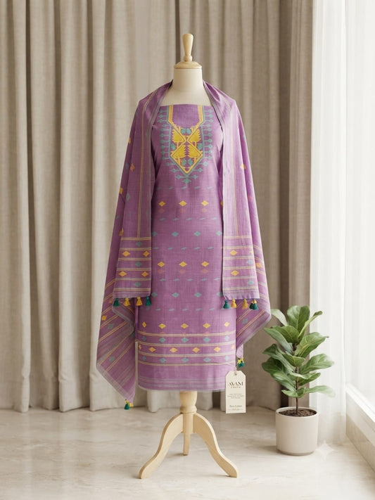 Jamdani Salwar Suit Piece - GET ESSENTIAL