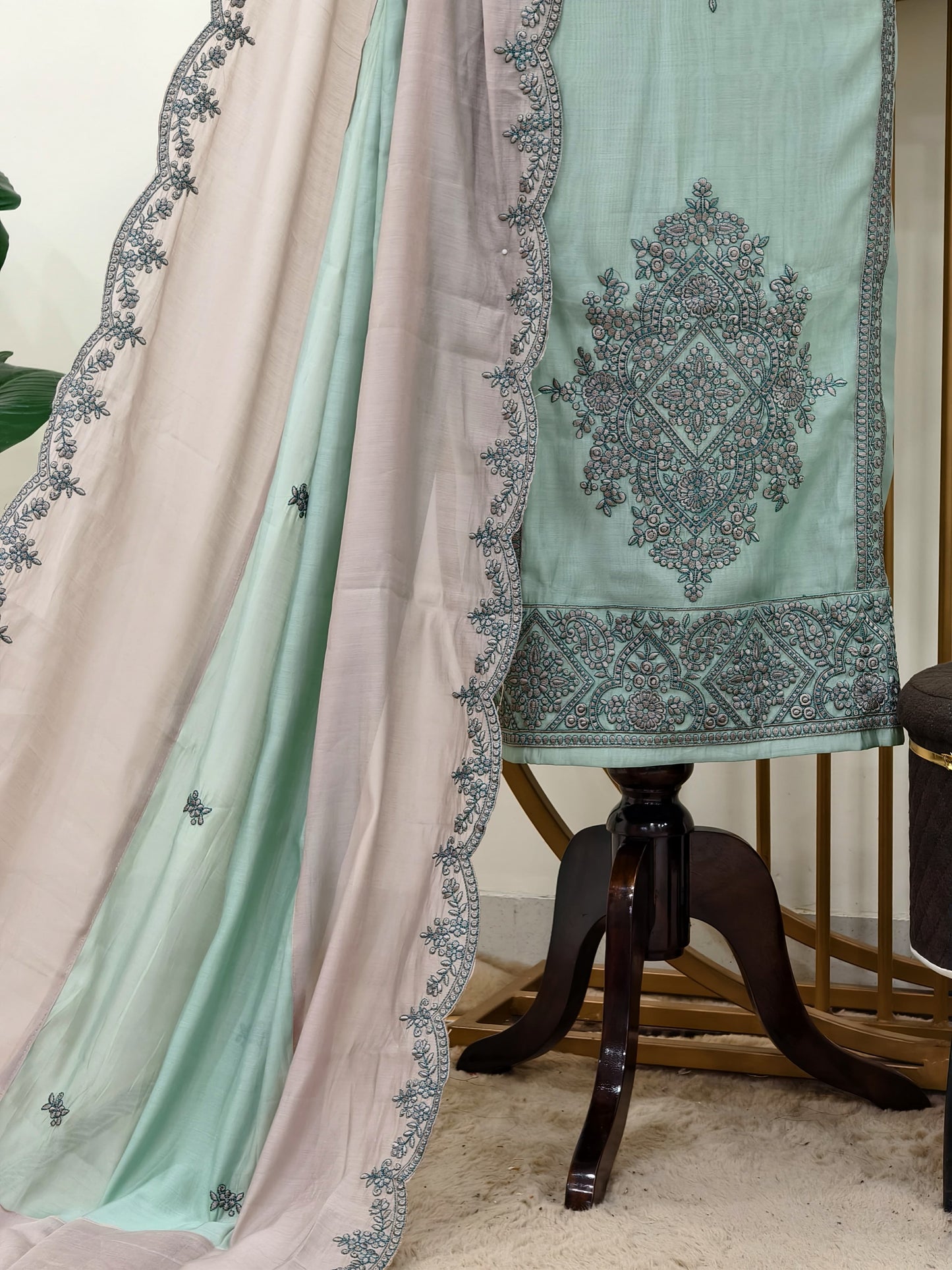 MODAL MUL EMBROIDERY SUIT