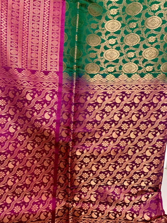 Emerald Green Kanjeevaram Silk Saree