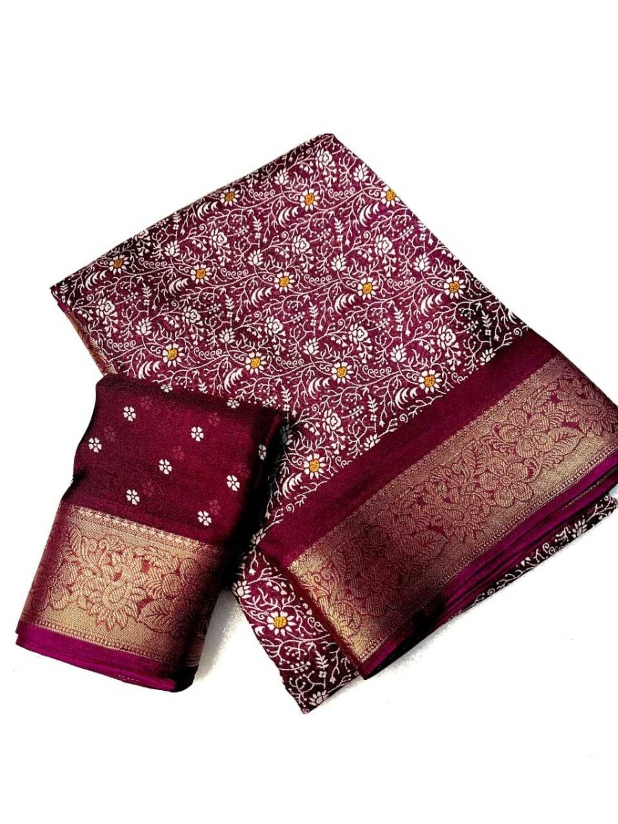 Elegant Georgette Saree with Jacquard Weaving