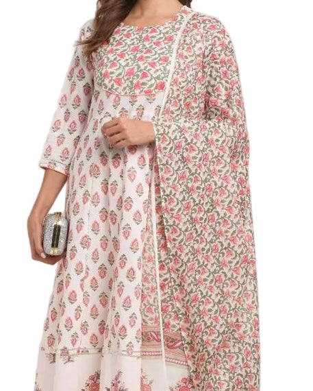 COTTON KURTA SET WITH JAIPUR PRINTS - GET ESSENTIAL