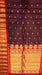 Gadwal Silk Saree in Maroon & Crimson Red with Gold Zari Weave