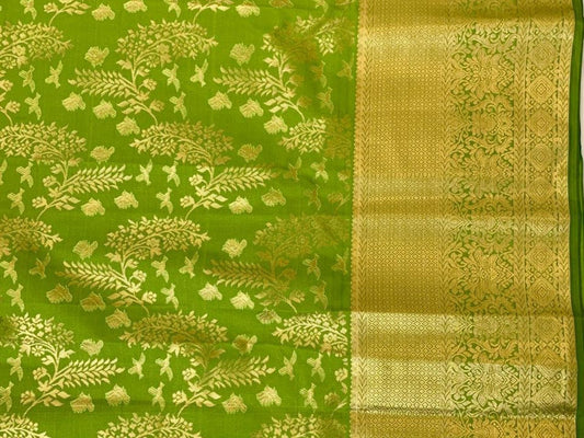 Light Green Kanjeevaram Silk Saree