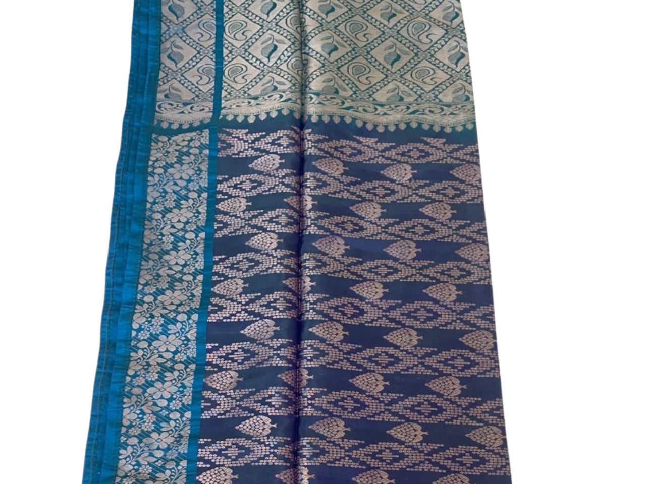 Blue Kanjeevaram Silk Saree