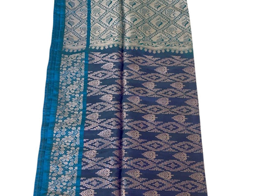 Blue Kanjeevaram Silk Saree