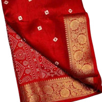 Red Dola Silk Saree