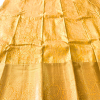 Golden Yellow Kanjeevaram Silk Saree