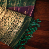PURPLE & GREEN KANJEEVARAM SILK SAREE