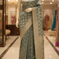 AQUA_BLUE_SEMI_BANARAS_SAREE_3