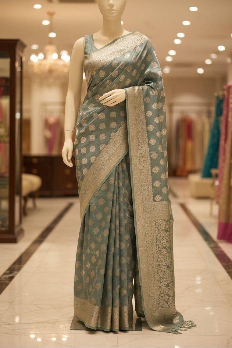 AQUA_BLUE_SEMI_BANARAS_SAREE_3