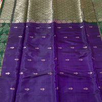 PURPLE & GREEN KANJEEVARAM SILK SAREE