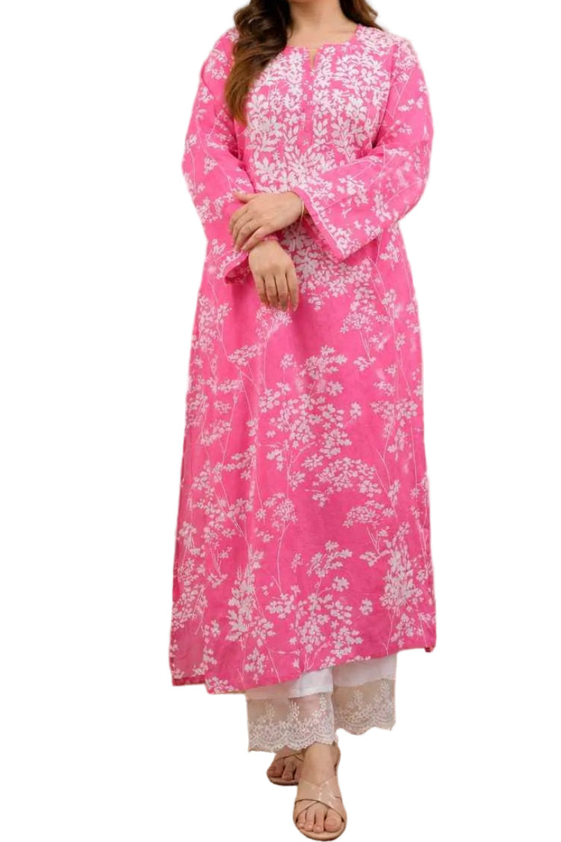 CLASSY COTTON CHINKANKARI KURTI SET 