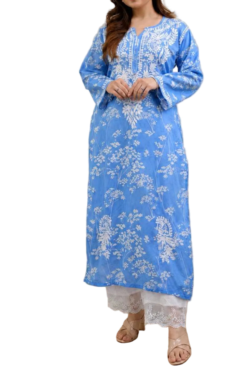 CLASSY COTTON CHINKANKARI KURTI SET 