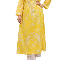 CLASSY COTTON CHINKANKARI KURTI SET 