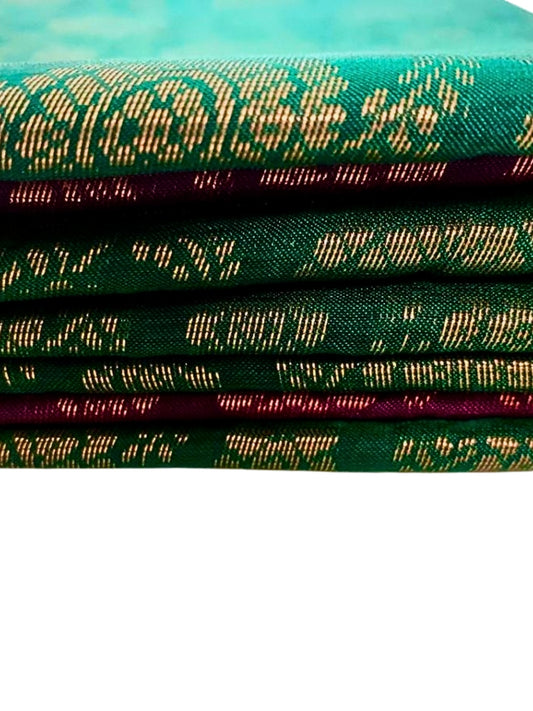EMERALD GREEN KANJEEVARAM SILK SAREE