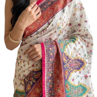 Floral Crepe Saree