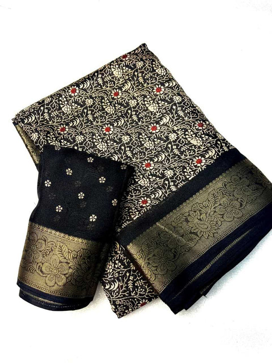 Elegant Georgette Saree with Jacquard Weaving