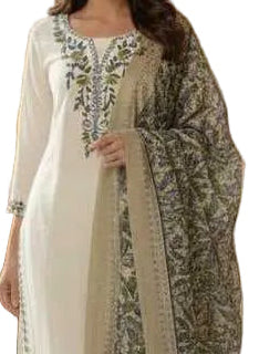 GRACEFUL KHADI KURTI WITH BHAGALPURI KHADI PRINT DUPPATTA