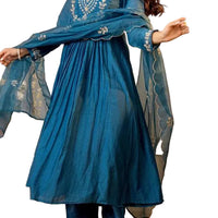 GRACEFUL MASLIN KURTI SET 