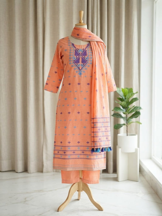 Jamdani Salwar Suit Piece - GET ESSENTIAL