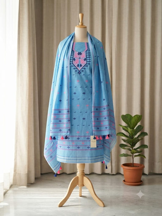 Jamdani Salwar Suit Piece - GET ESSENTIAL