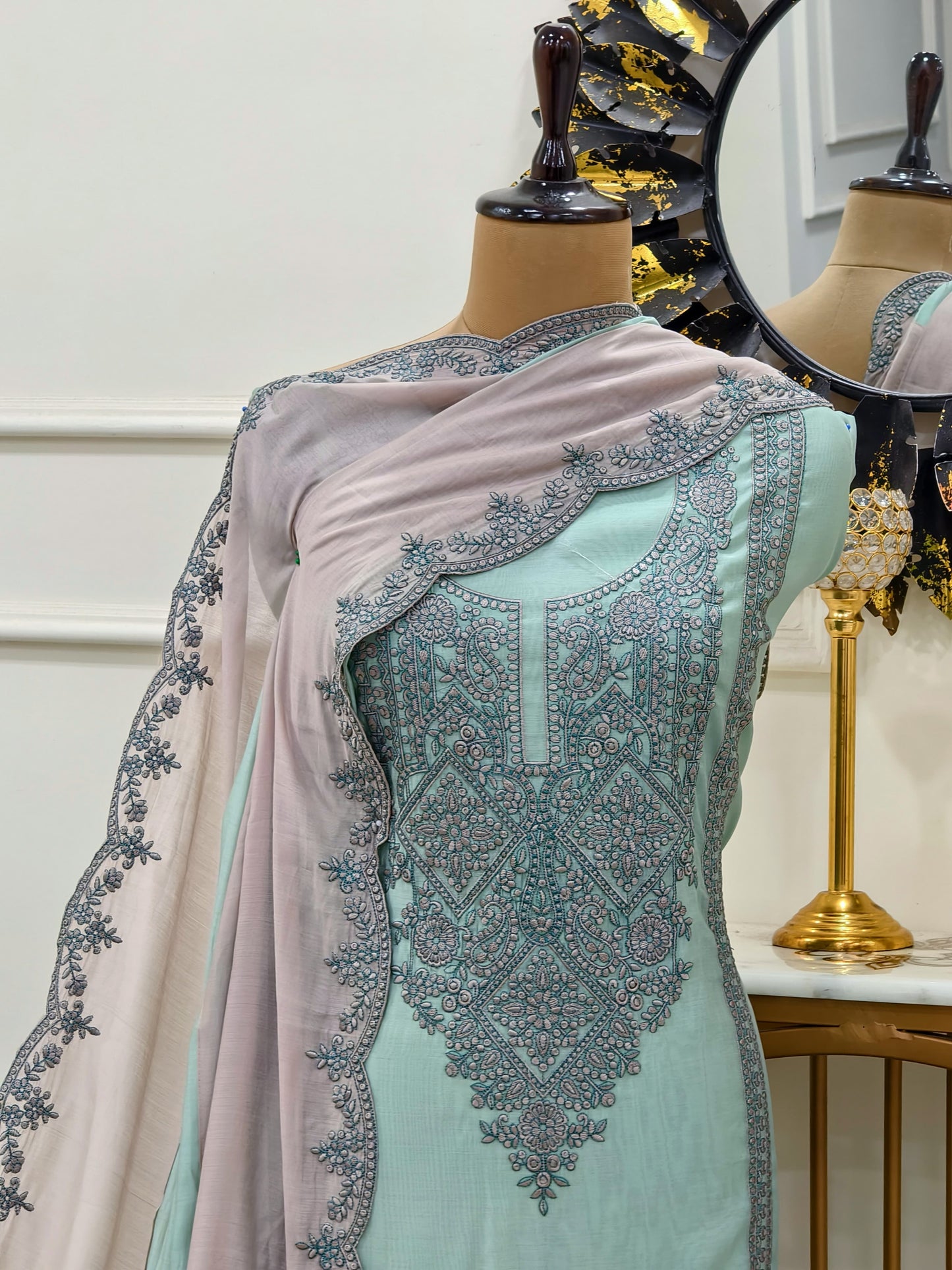 MODAL MUL EMBROIDERY SUIT