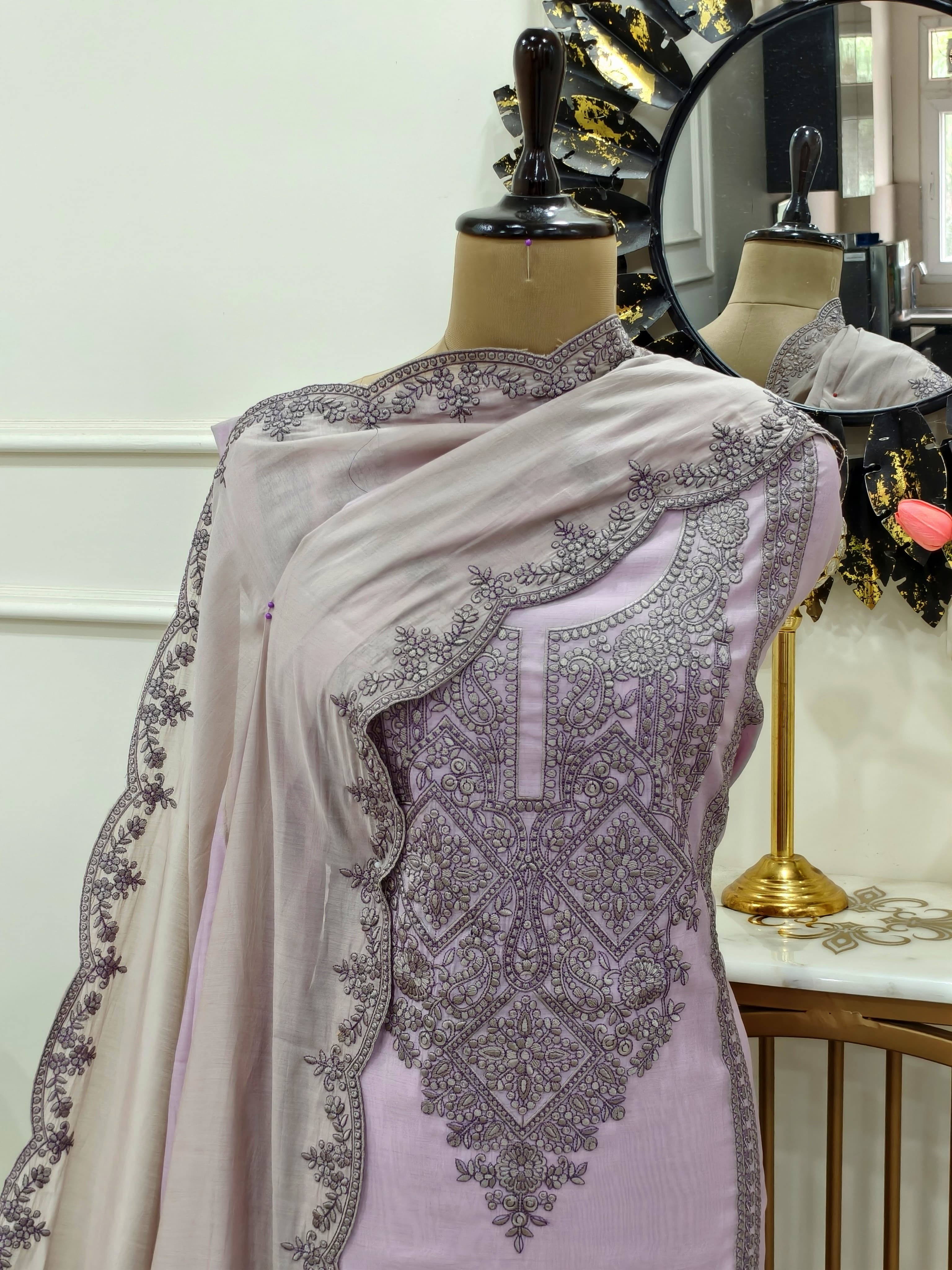 MODAL MUL EMBROIDERY SUIT