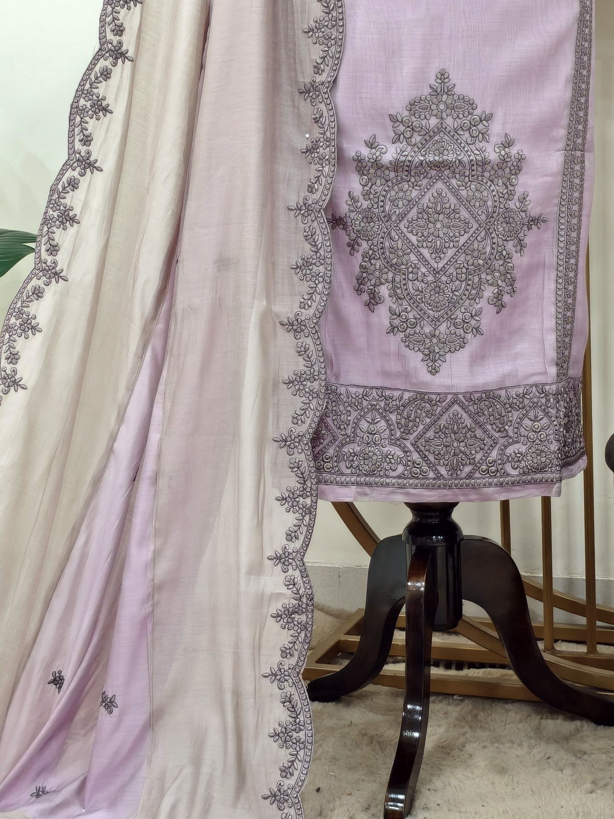 MODAL MUL EMBROIDERY SUIT