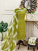 MODAL EMBROIDERY TASSEL LACE SUIT - GREEN