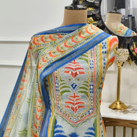 IKKAT PRINT MAHESHWARI DRESS MATERIAL