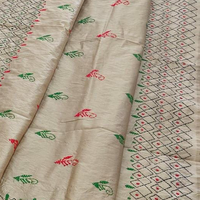 CHANDERI SAREE WITH PHULKARI WORK