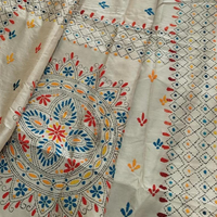 CHANDERI PHILKARI WORK SAREE
