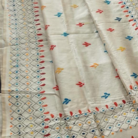 CHANDERI PHILKARI WORK SAREE