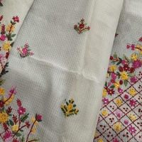 HAND EMBROIDERY KOTA CHECKS SAREE