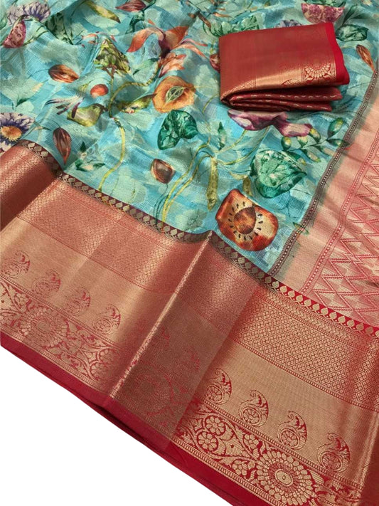 KOTA SILK SAREE WITH PAITHANI BORDER