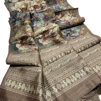 Tussar Kalamkari Saree