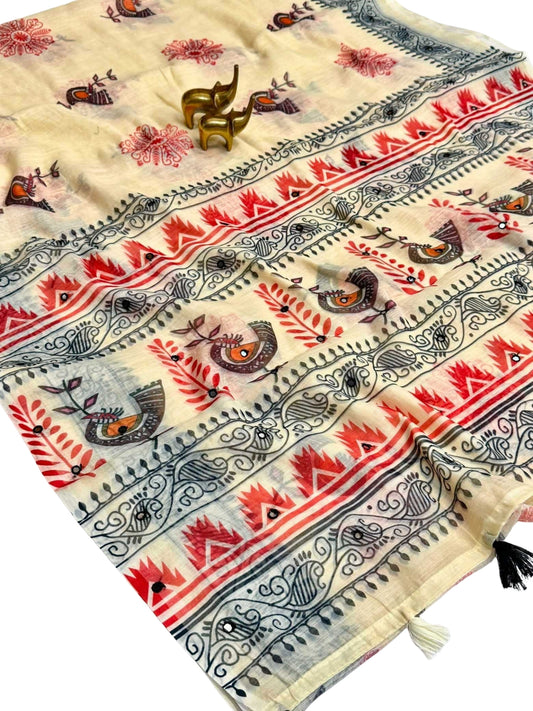 SOFT LINEN COTTON SAREE