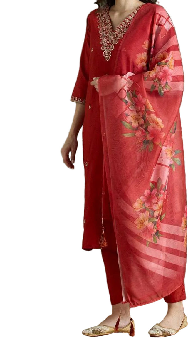 RAYON SLUB KURTI SET 