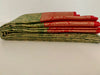Olive Green and Red Kanjeevaram Silk Saree