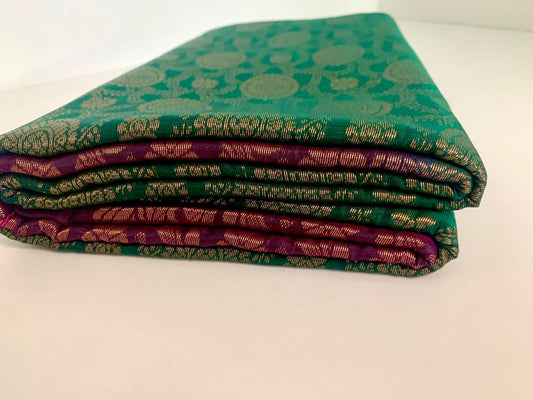 Emerald Green Kanjeevaram Silk Saree