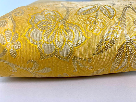 Golden Yellow Kanjeevaram Silk Saree