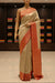 BEIGE AND RED KANJEEVARAM SILK SAREE - GET ESSENTIAL